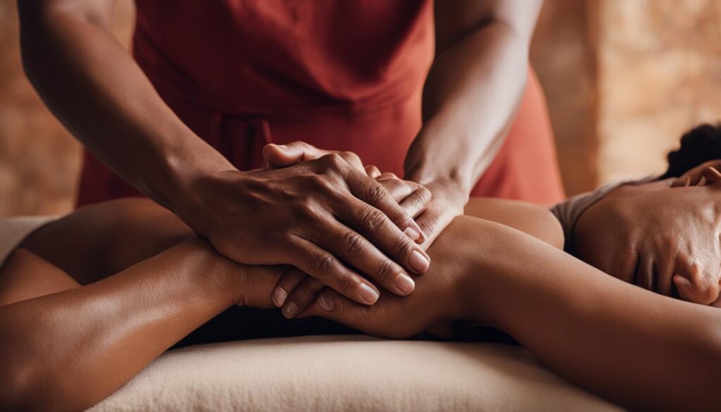 relaxing massage rub